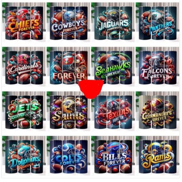 600 Football Team Tumbler Wrap Bundle PNG Wrap Bundle JPG tumbler Wrap Bundle PNG, Tumbler Bundle Design, Sublimation Tumbler Bundle