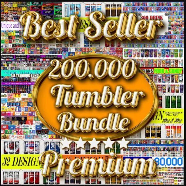 200.000 Tumbler Design Bundle